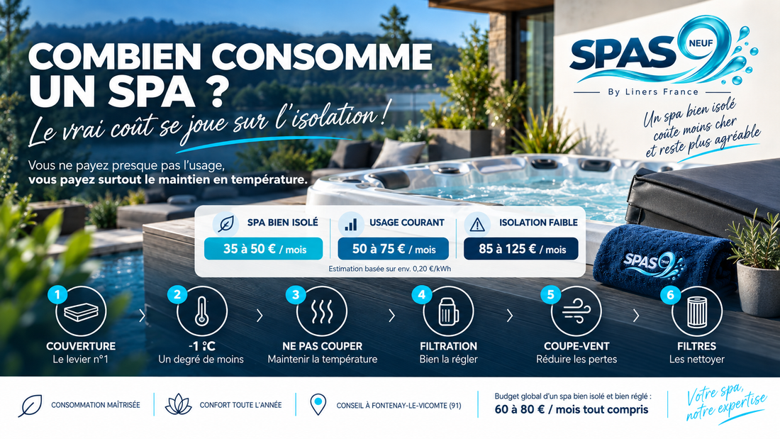 Combien consomme un spa ? Le coût réel, mois par mois