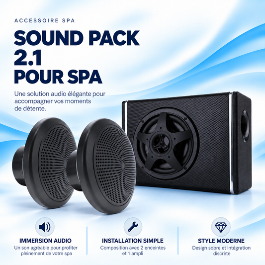 Pack audio 2.1 pour spa - pour passer votre son en 4.1