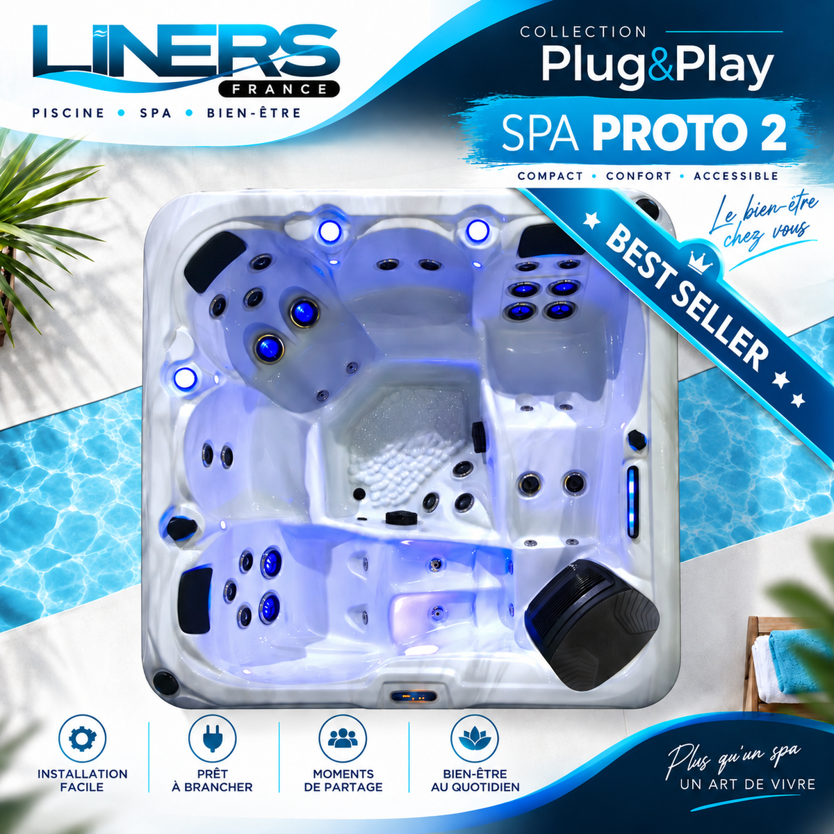 Spa ROCA Proto 2 - 5 personnes